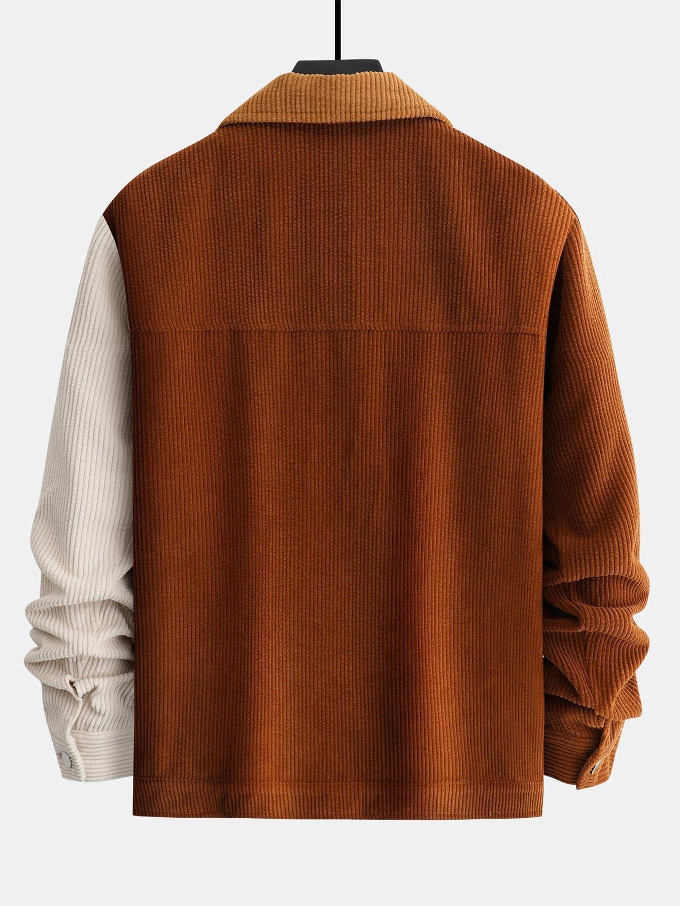 Men's jacket with block pattern and clean structure