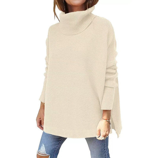 Felicia | Women's Tricot Sweater With Stand Collar