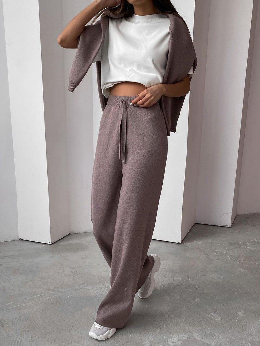 Thea | Elegant 2 Piece Cotton Blend Outfit