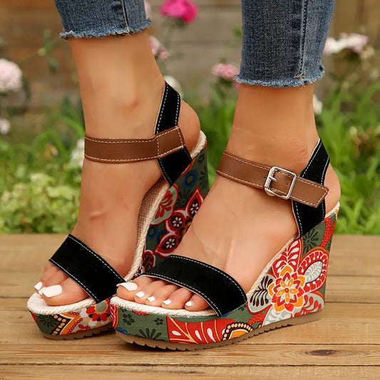 Andie | Casual Floral Print Sandals