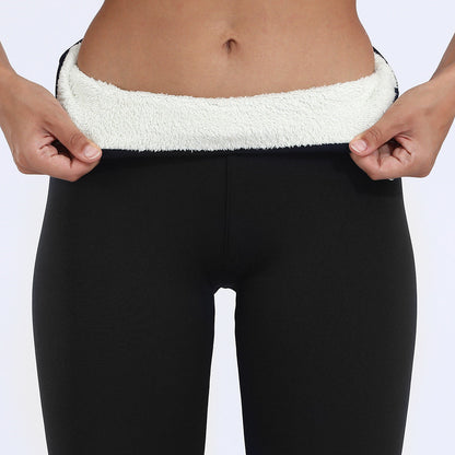 Women’s winter leggings pants with fleece effect