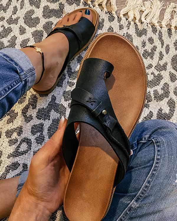 Women’s sandals with open toe and minimal straps