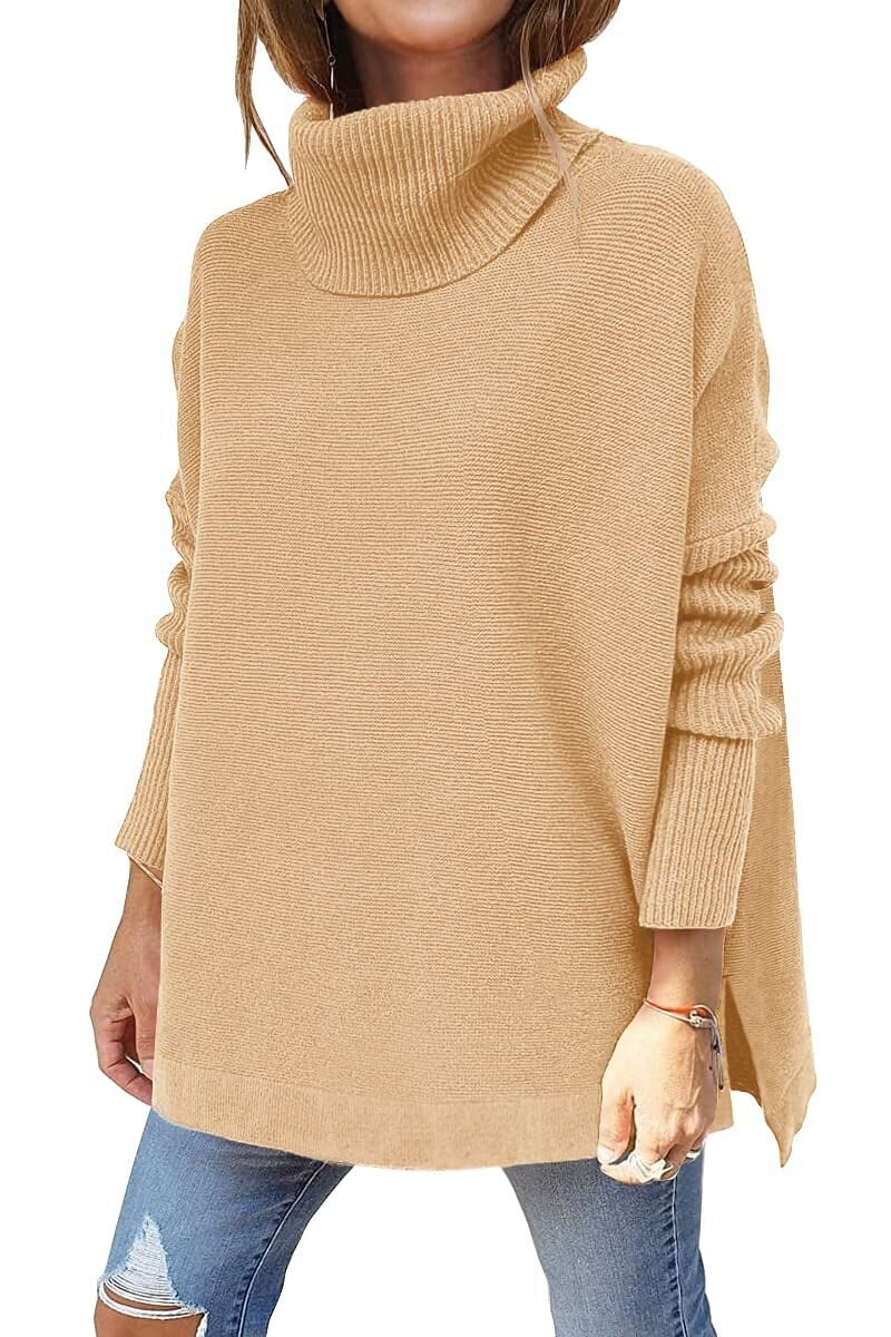 Felicia | Women's Tricot Sweater With Stand Collar