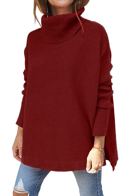 Felicia | Women's Tricot Sweater With Stand Collar