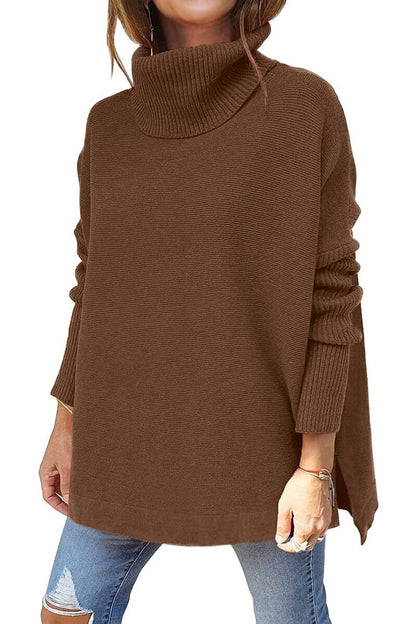 Felicia | Women's Tricot Sweater With Stand Collar