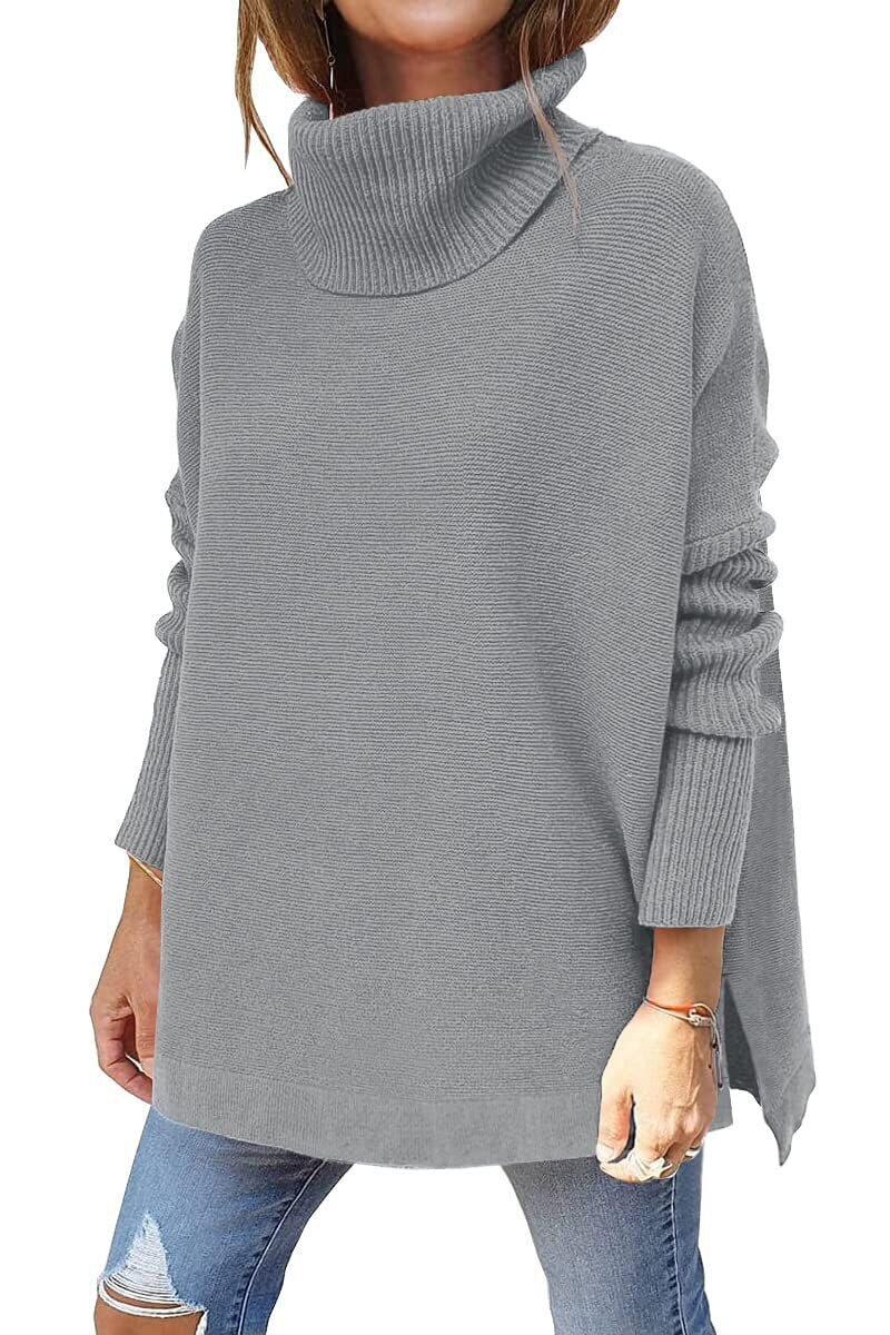 Felicia | Women's Tricot Sweater With Stand Collar