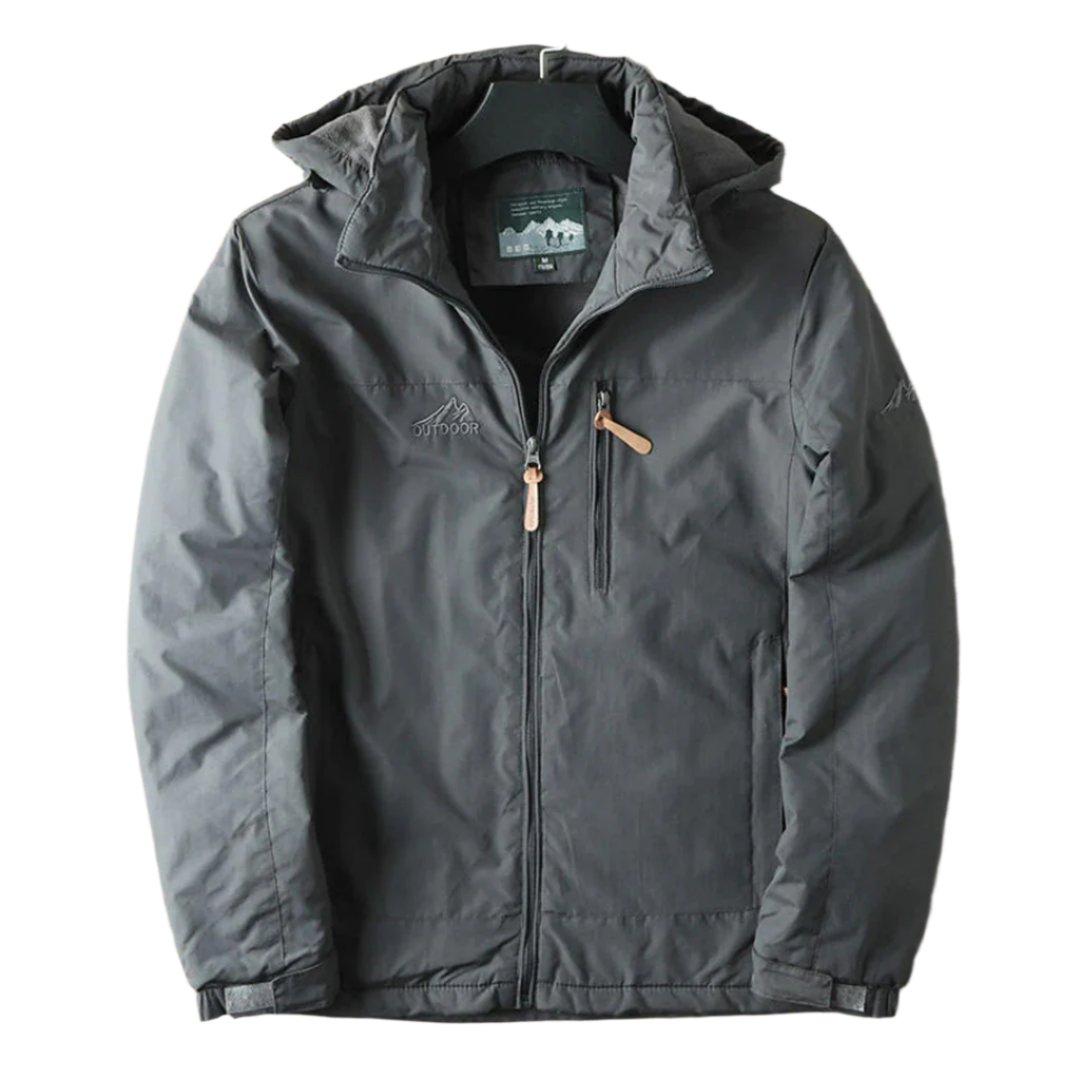 Men's jacket with structured finish