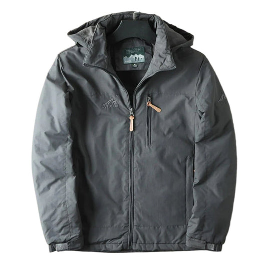 Men's jacket with structured finish