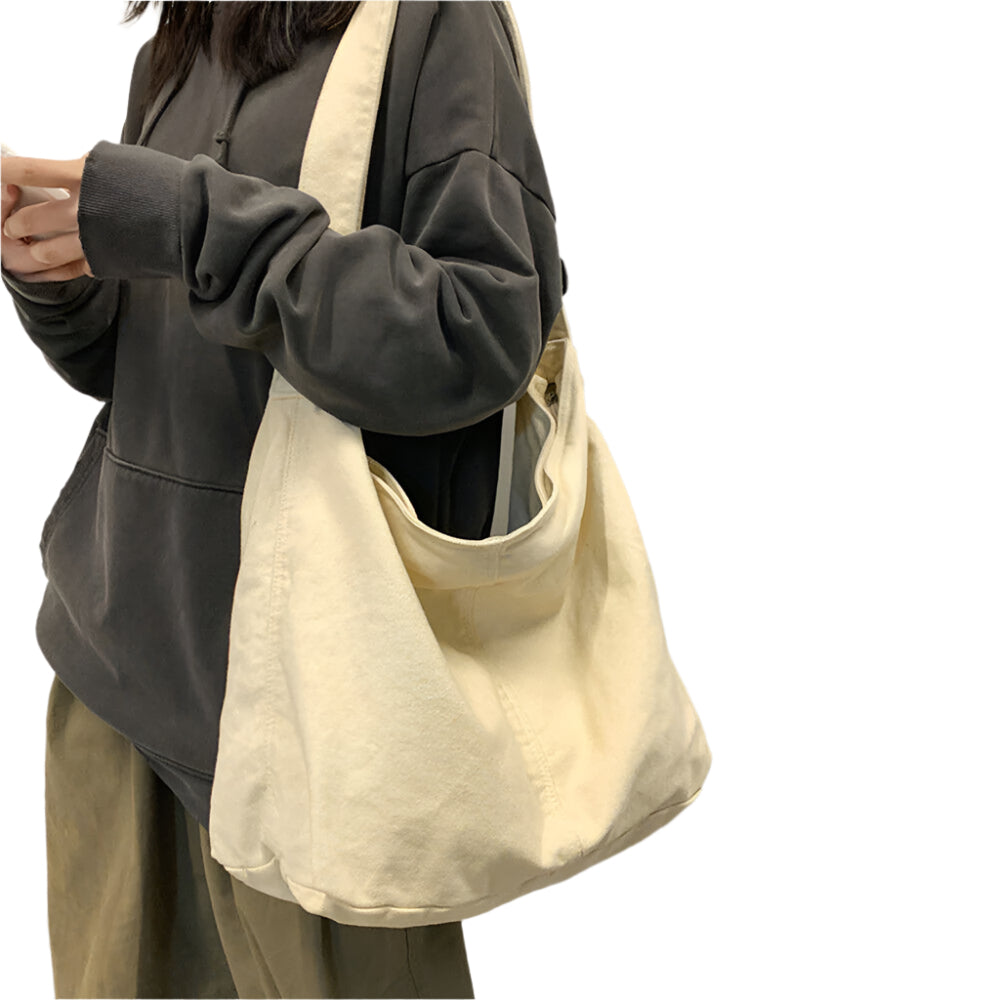 Women’s shoulder bag with crescent shape