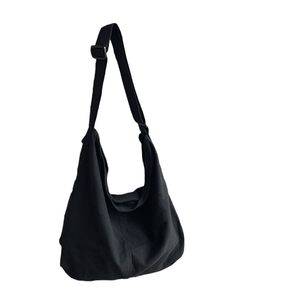 Women’s shoulder bag with crescent shape
