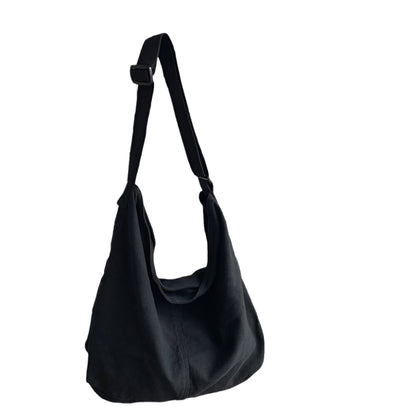 Women’s shoulder bag with crescent shape