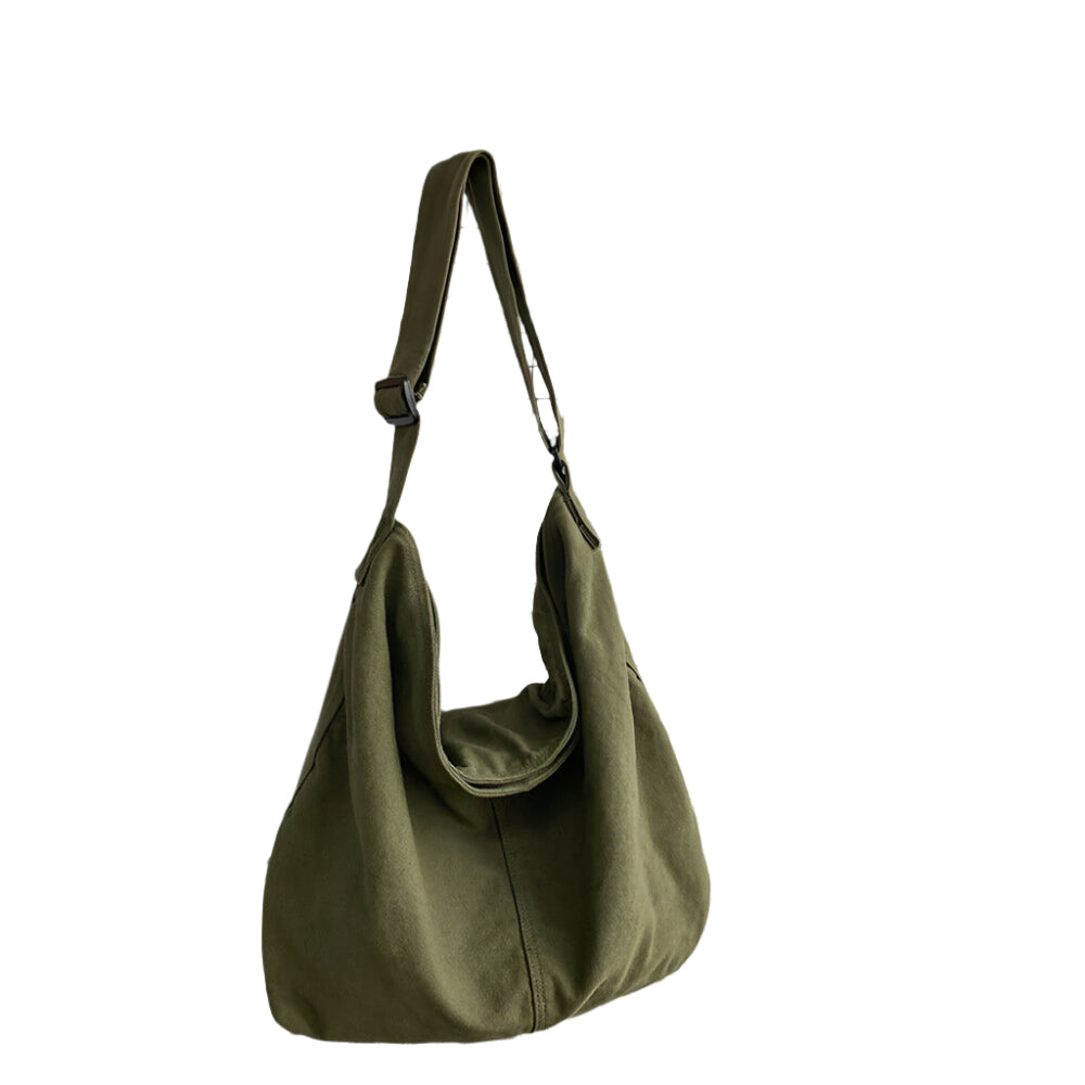Women’s shoulder bag with crescent shape