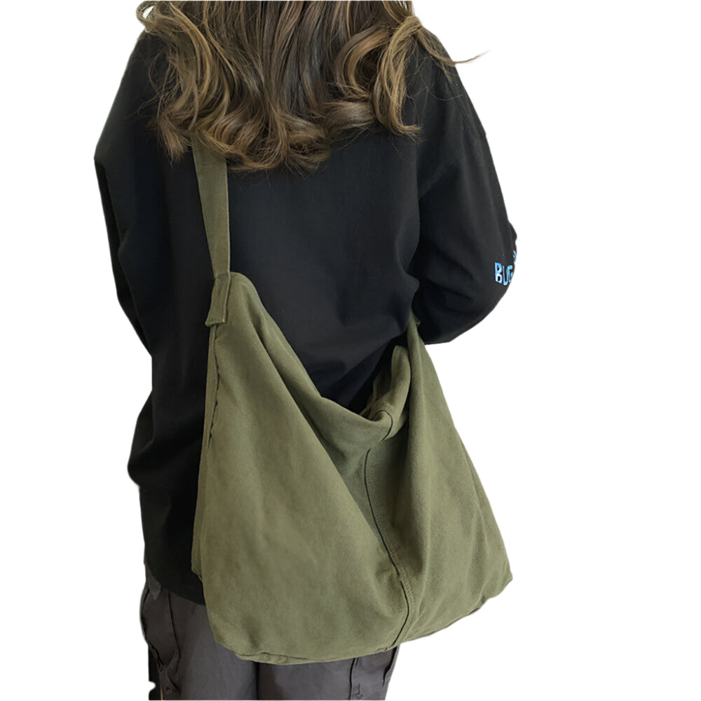 Women’s shoulder bag with crescent shape