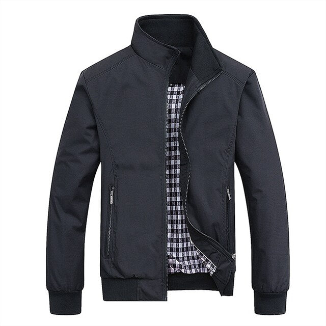 Men’s jacket with pointed collar and tailored fit