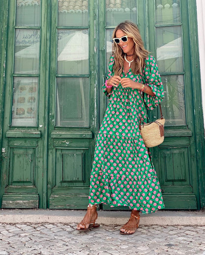 Eva | Boho Maxi Dress