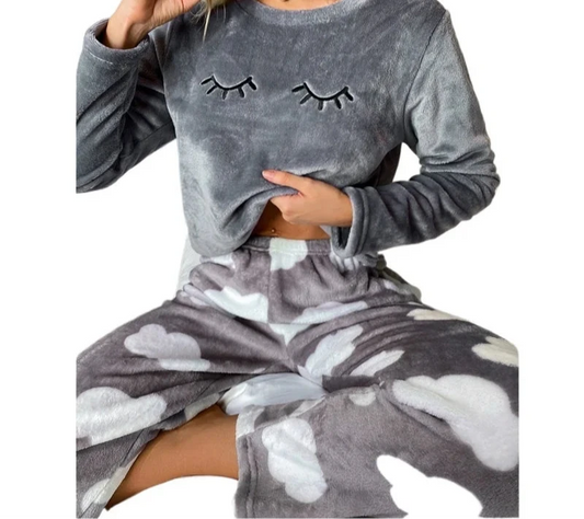 Hyla | Home wear Fluffy Pajama Set