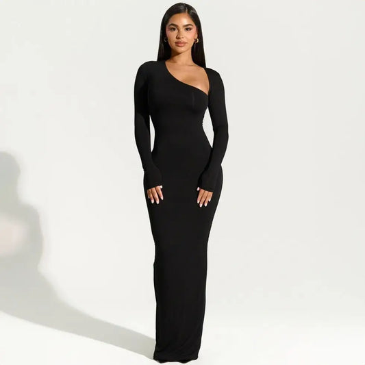 Jalla | Slim Black Long Dress