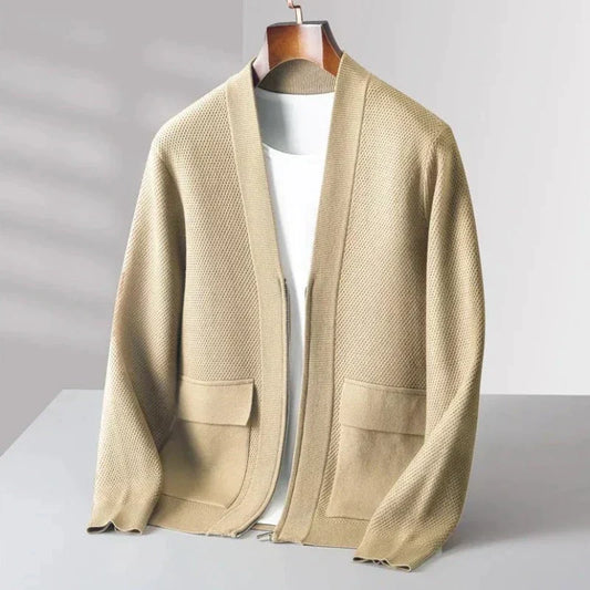 Grayson | Luxury Knitted Woolly Cardigan for Men