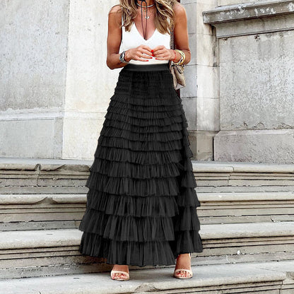 Octavia | Maxi tulle skirt